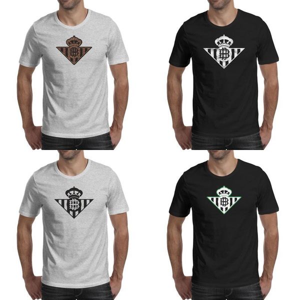 

fashion mens real betis los verdiblancos rbb pure white black tshirt design vintage make a classic shirts marble leopard white sunflower