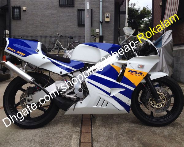 Honda NSR250R MC21 NSR 250R 250 R Martı Kol Spor Moto Parçası Fairing 1990 1991 1992 1993 Mavi Beyaz Sarı (Enjeksiyon Kalıpları)