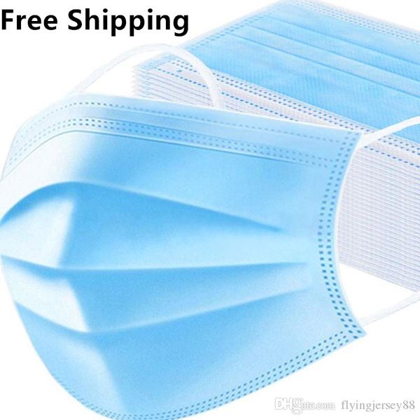 

blue color disposable face mask dust 3-ply ear loop disposable mouth face mask for anti-dust self protective masks