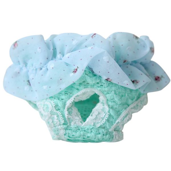 

lace dog sanitary pant dog diapers pet supplies chiffon princess puppy safety shorts dog menstrual panties