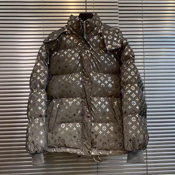 

2019 luxury mens parka women down coat reflective puffer coat winter jackets keep warm zipper outdoor hooded windbreaker q1 b103541l, Black