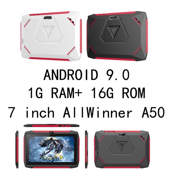 

7 inch q98 android 9.0 quad core allwinner a50 real 1gb ram 16gb q98 with bluetooth wifi dual camera tablet pc