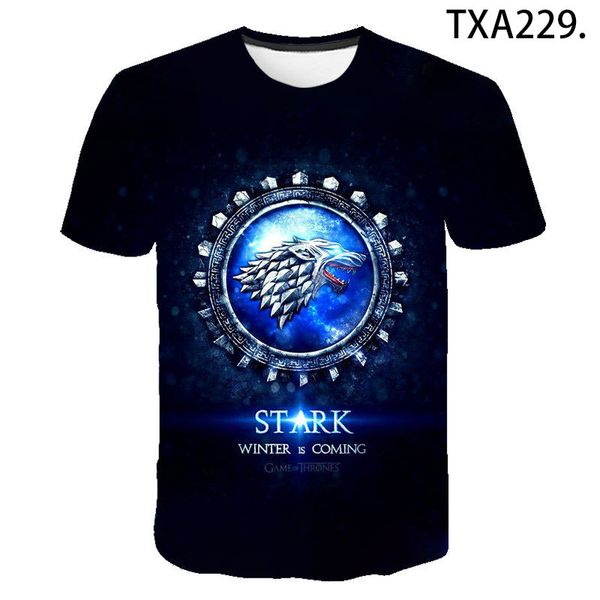 

2020 summer fashion new product 3d print t-shirt men's and women's t-shirt casual children's wear, White;black