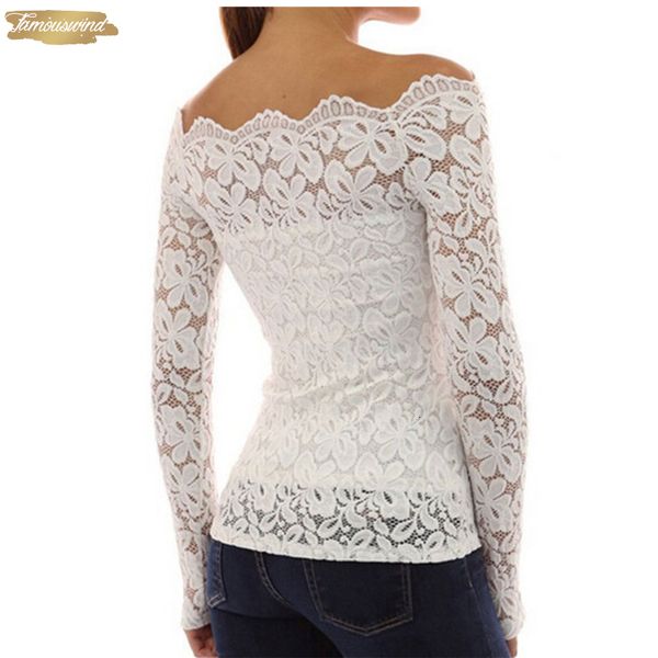 

5xl summer shirt blouse lace shirt women white slash neck long sleeve hollow regular tee skinny plus size blusas