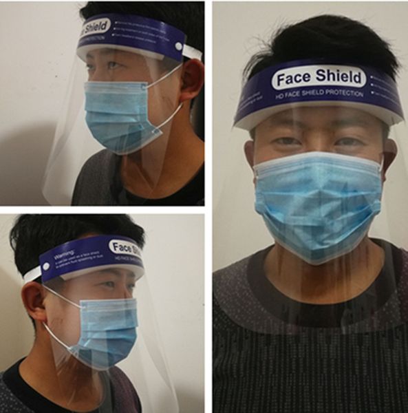 

High Quality Clear Full Face Protection Protective Face Shield Mask Isolation Shield Anti-Splash Dustproof Windbreak Eye Protection Mask