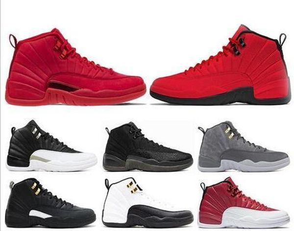 

new 12 12s mens basketball shoes sneakers black white playoff the master gym gamma blue 12s mens sports shoes 7-13