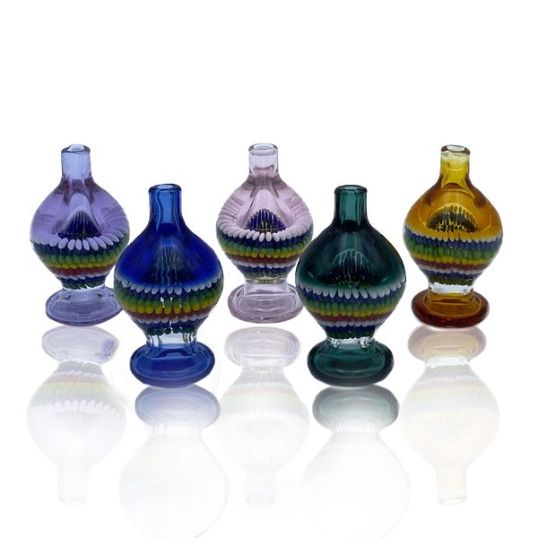 

Новые 26мм стекла пузыря Carb Cap США Цвет Swirl Необычные Carb Cap Для Тепловое Кварц Bangers Terp Pearl Flat Top Quartz Banger Nail