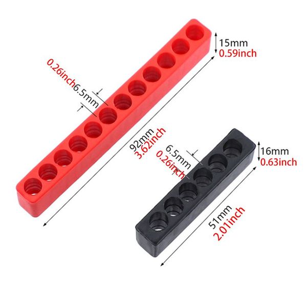 

screwdriver 6/12 holes hex shank bit holder plastic head storage case tool soft c63b