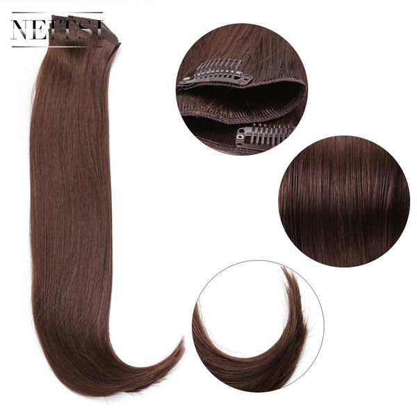 Neitsi 14 75g Clip In On Synthetic Hair Extensions Straight