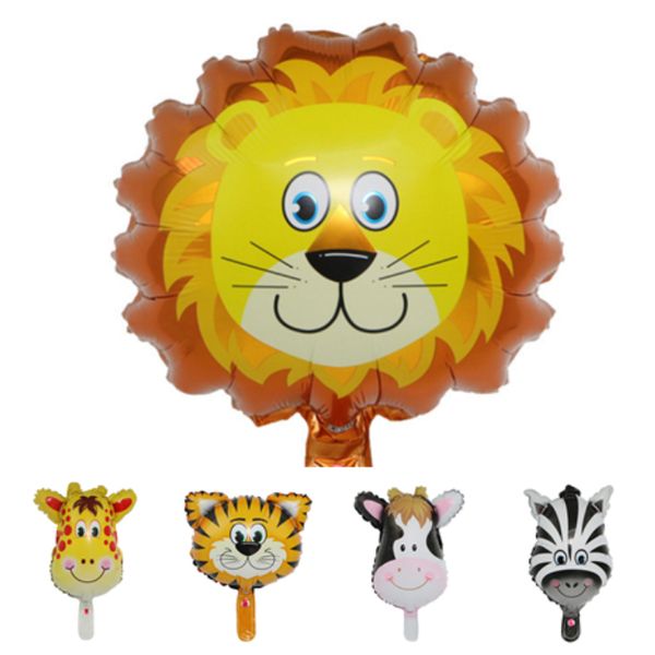 

new 6 style colorful cute animal balloons cartoon aluminum film balloons birthday party decoration children's toy balloons t2g5017