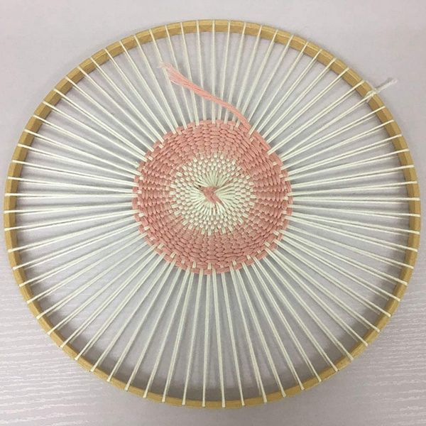 

round wooden loom handmade knitting machine handmade wall hanging decoration round knitting tool diy craft, Black