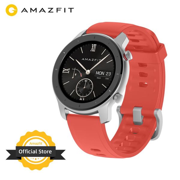 

in stock global version amazfit gtr 42mm women's watches 5atm smartwatch 12 days battery gps music control for android ios phone
