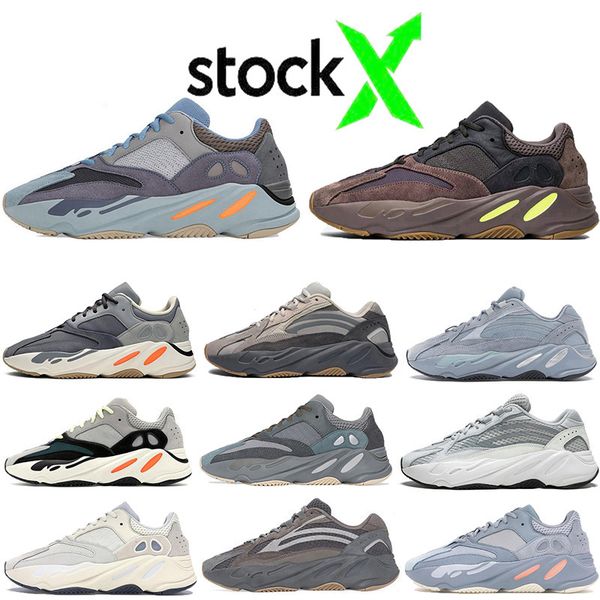 

sale teal hospital blue 700 women mens running shoes wave runner vanta static salt analog mauve inertia 700s kanye trainers sneakers, White;red