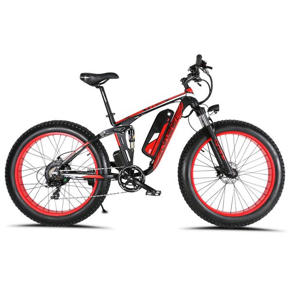 

Cyru her xf800 1000w 48v electric bike 7 peed full u pen ion frame electronic bicycle mart computer lcd odometer, Silver;blue