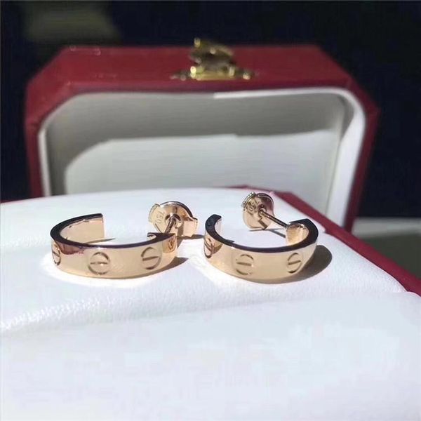 

luxury designer jewelry women earrings fashion stud earrings wedding jewelry 316l titanium steel silver rose gold earring, Golden;silver