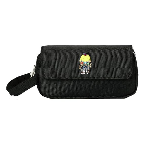 

ansatsu kyoushitsu pencill case women cosmetic cases makeup bag child student double zipper pencill bag handbag purse