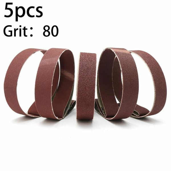 

5pcs 1x30inch sanding belts 25x762mm aluminum oxide sander abrasive 80-800 grit coarse to fine grinding belt grinder accessories
