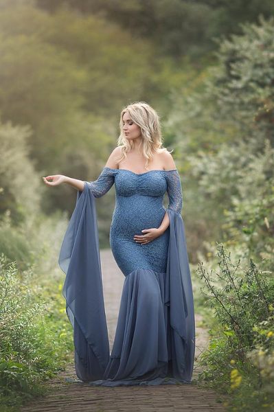 

maternity pgraphy props dresses for pregnant women clothes lace maternity dresses for p shoot pregnancy clothing, White