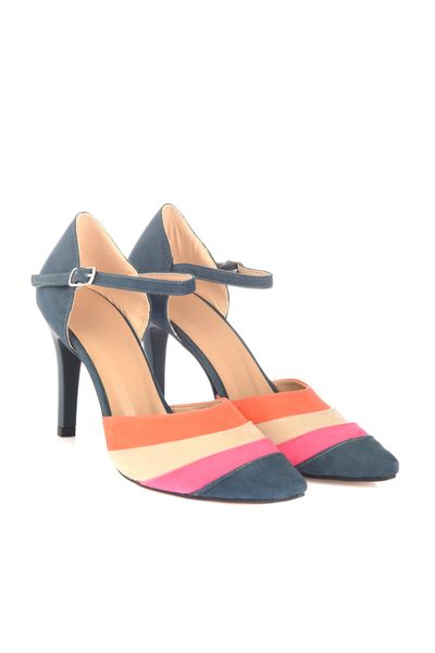

trendyol suede women 's women 's classic high-heeled shoes takss20to0095, Black
