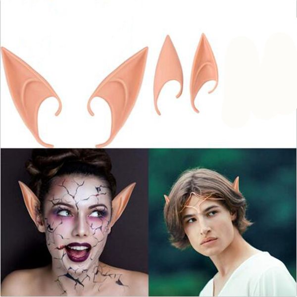 

1 pairs halloween latex elf ears cosplay masks fairy goblin nature color