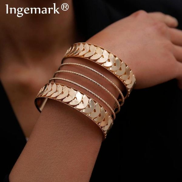 

винтажные hollow широкие браслеты для женщин мужчины gypsy новый сплав открытый snake большой мужской женский браслет мода ювелирные изделия, Black