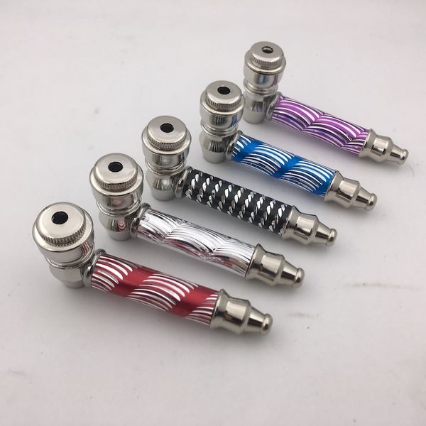 

12pcs/lot scale shaped metal tobacco pipe filter smoking pipe mini cigarette smoke pipes smoke stocks metal smoking pipe vs glass pipes