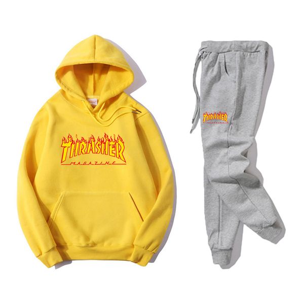 

no13 men women tom casual sport suit jacket hoodie pants sweatshirt and pant suit hoodie and set sweatsuit trousers, White