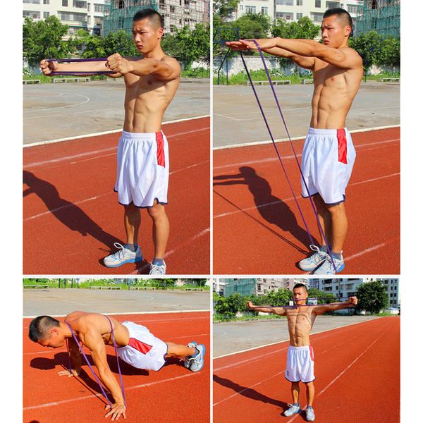 

208cm resistance bands latex exercise strength training pull up loops crossfit for gym sports yoga fitness equipment zj55