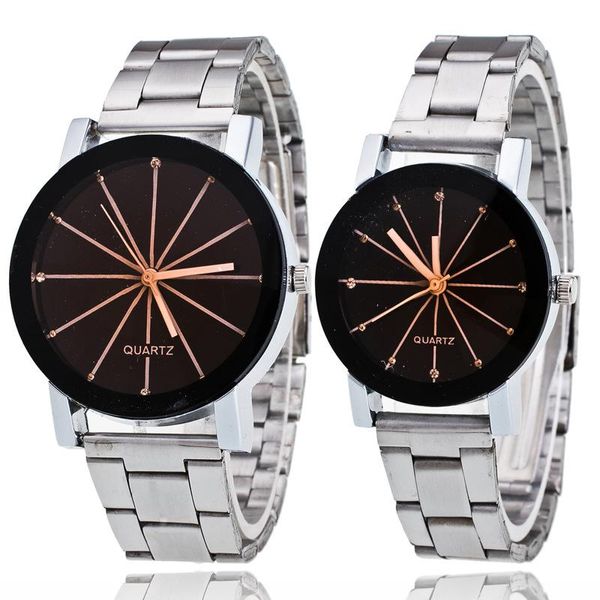 Marca de relógio casual de luxo lindamente moda relógio de quartzo para mulheres homens amantes casal relógios