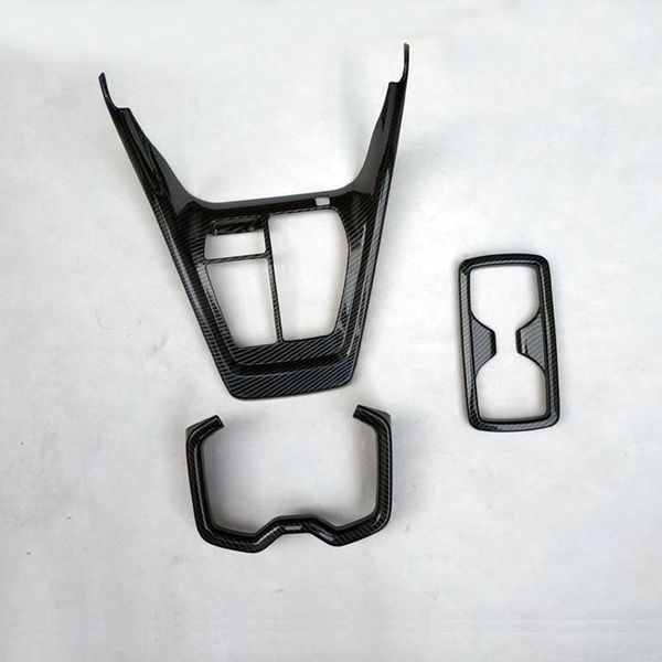 

for rav4 rav 4 xa50 2019 2020 water cup at gearbox cover trim interior car accessories abs plastic carbon fiber