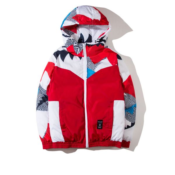 

geometry color block patchwork thick hooded parkas 2019 winter mens hip hop casual parka jackets streetwear outwear, Tan;black