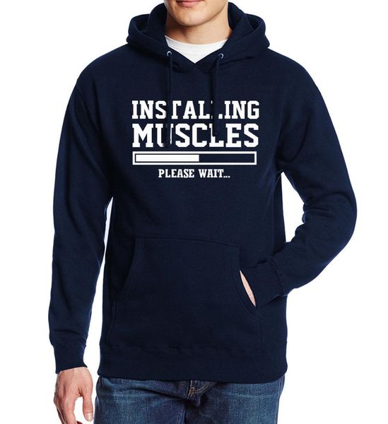 

installing muscles please wait...print 2017 spring winter fleece men's sportswear simple hoody for men sweatshirt hoodie kpop, Black