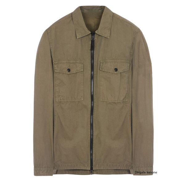 

stone island 18fw 107wn overshirt old garment dye рубашка topst0ney мужчины женщины куртка facshion пальто хлопка top высокое качество высок, Black;brown