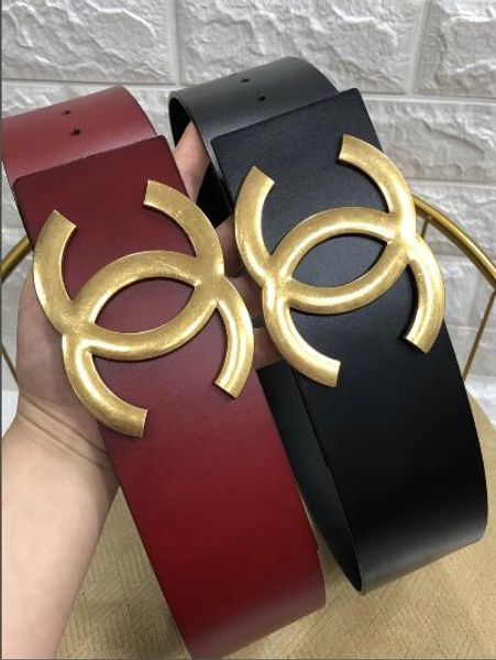 

chanel belt и американский широкий пояс леди пояс мода джокер пальто юбка украшения тенденция мода булавочная пряжка простой пояс, Black;brown