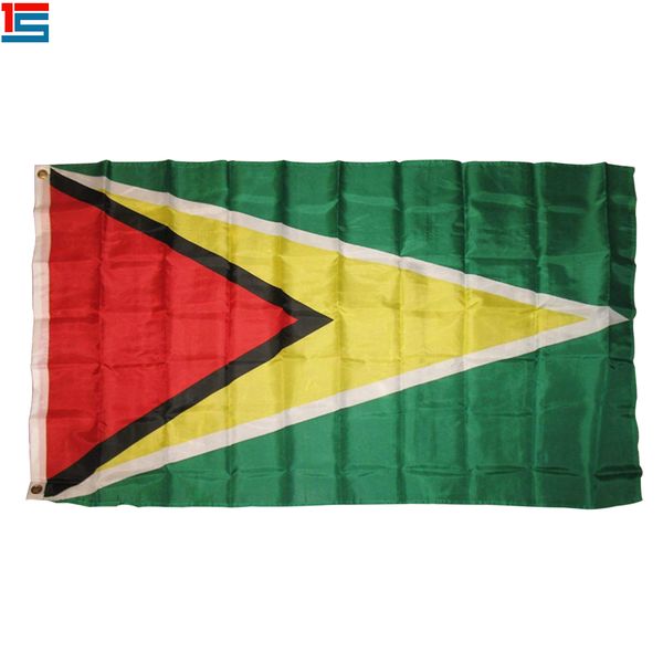 

digital printing guyana flag 90 x 150 cm polyester national country flag banner with two grommets