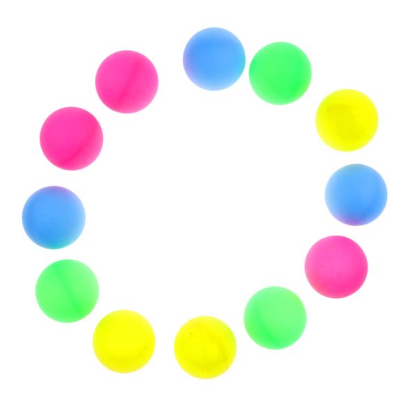 

12 pieces assorted color beer pong balls table tennis balls entertainment party toy balls