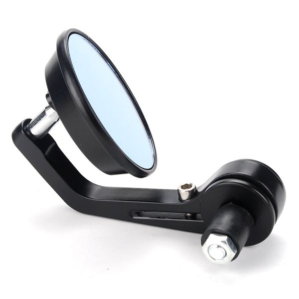 

for right side aluminum round bar end side rear view mirror motorcycle bike crusier chopper atv