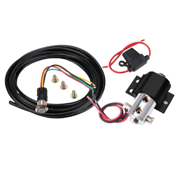 

black universal brake line lock kit with electric coil fits for ford