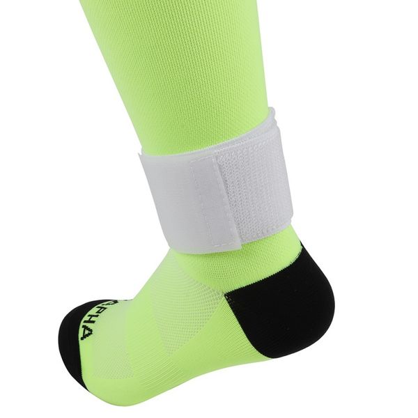 

new 1 pair ankle support knitted cloth elastic adjustable fixed strap soccer football socks women men foot ankle cover protect, Black