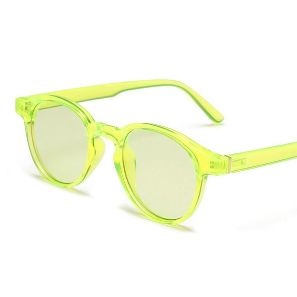 

mincl/ retro round sunglasses women 2019 half metal pink yellow sun glasses for women luxury party female gift nx, White;black