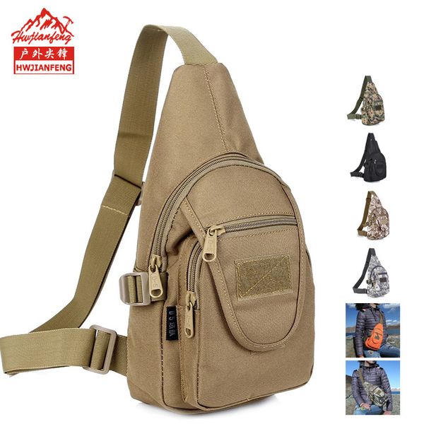 

outdoor new style camouflage chest pack casual sports bag tactical hand shoulder bag army fans single-shoulder