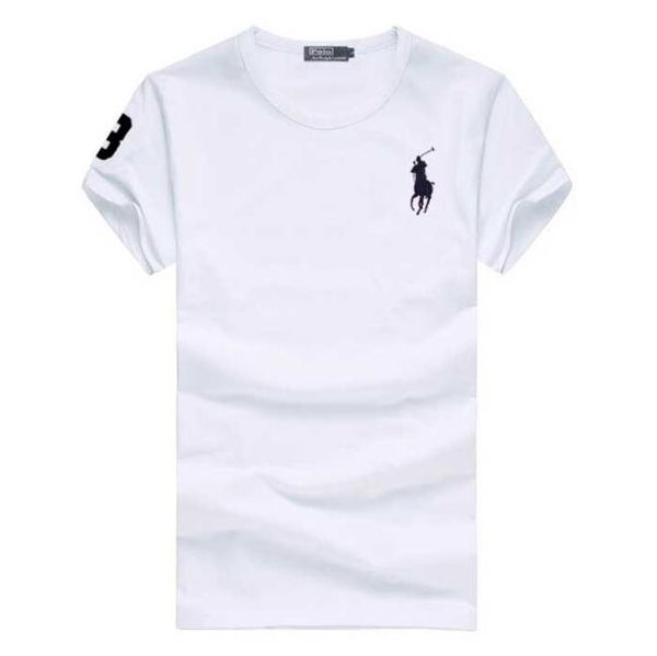 

crew-neck fashion summer t shirt short sleeved men crocodile embroidery casual tees brand t-shirts men clothing, White;black