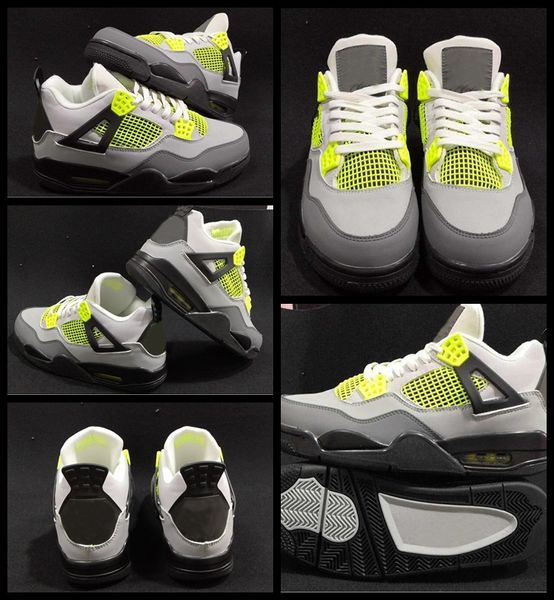 

new 4 iv mens basketball shoes green gray trainers sport sneakers 4s designer basket ball zapatillas de baloncesto jumpman des chaussures
