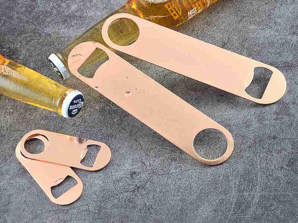 Nuovo apribottiglie per birra in acciaio inossidabile oro rosa apribottiglie in metallo LOGO personalizzato apribottiglie creativo