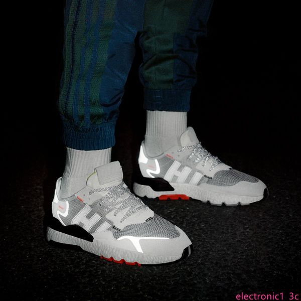 

2019 limited nite jogger running shoes fashion cg7088 3m popcorn designer shoes sport casual walking outdoors athletic sneakers, Black;green