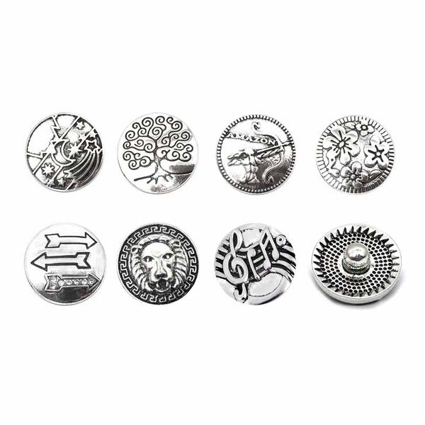 

wholesale 085 flower 3d 18mm 25mm metal snap button for bracelet necklace interchangeable jewelry women accessorie findings