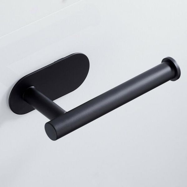 

hooks & rails adhesive wall mount toilet bathroom roll holder towel ring rail stainless steel drill holes in the walls