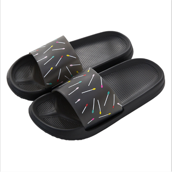 

fashion cute summer slippers woman lightweight eva beach flip-flops black 10 11 44 large size lady outdoor sandals guest slides