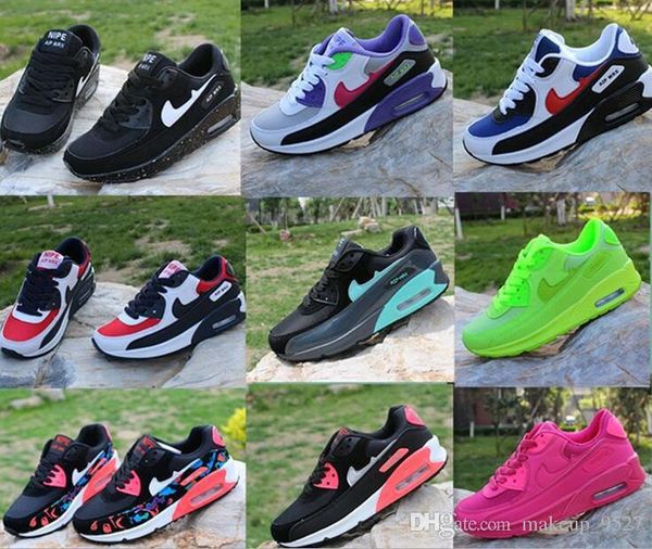 

Women men neaker hoe cla ic 90 men and women ca ual hoe black red white breathable port hoe