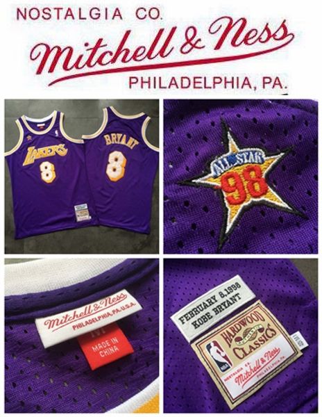 kobe bryant 1998 all star jersey